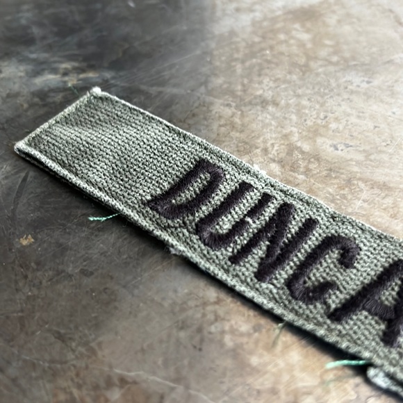 DUNCAN Embroidered Vintage ‘Army Green’ Military Name Tape Patch - Picture 9 of 9